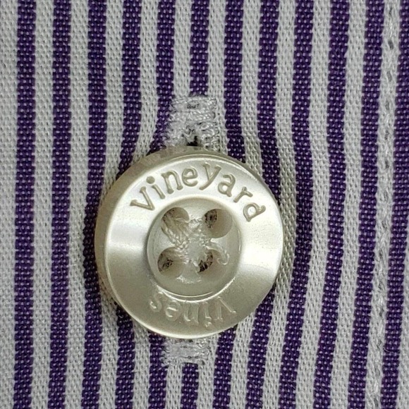 Vineyard Vines Whale Shirt Men's XL Striped LS Button Up Shirt Resort Wear - Picture 5 of 9